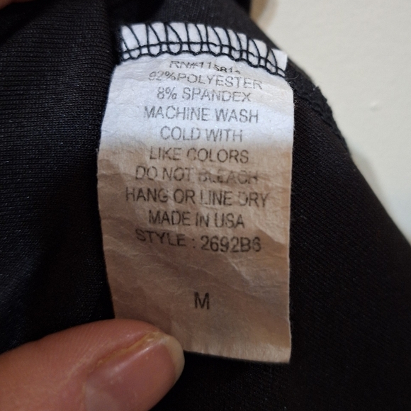 Vintage Jonathan Martin medium v-neck peplum satin mini dress - Picture 4 of 6